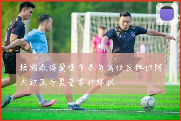 杨瀚森偏爱慢节奏与高位发牌但阿夫迪亚与夏普掌控球权